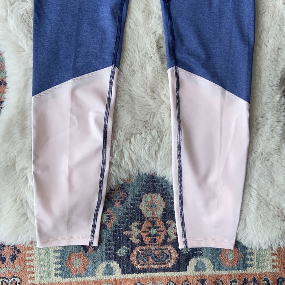 Old Navy active legging colorblock blue pink compression sculpting active pant M - Picture 12 of 16